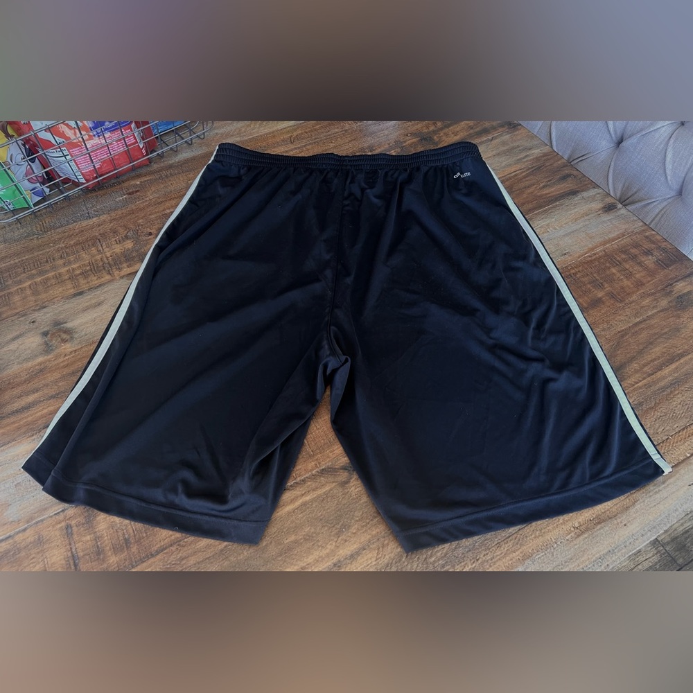 Adidas Men's Athletic Shorts with White Stripes (various colors available) - Picture 4 of 4
